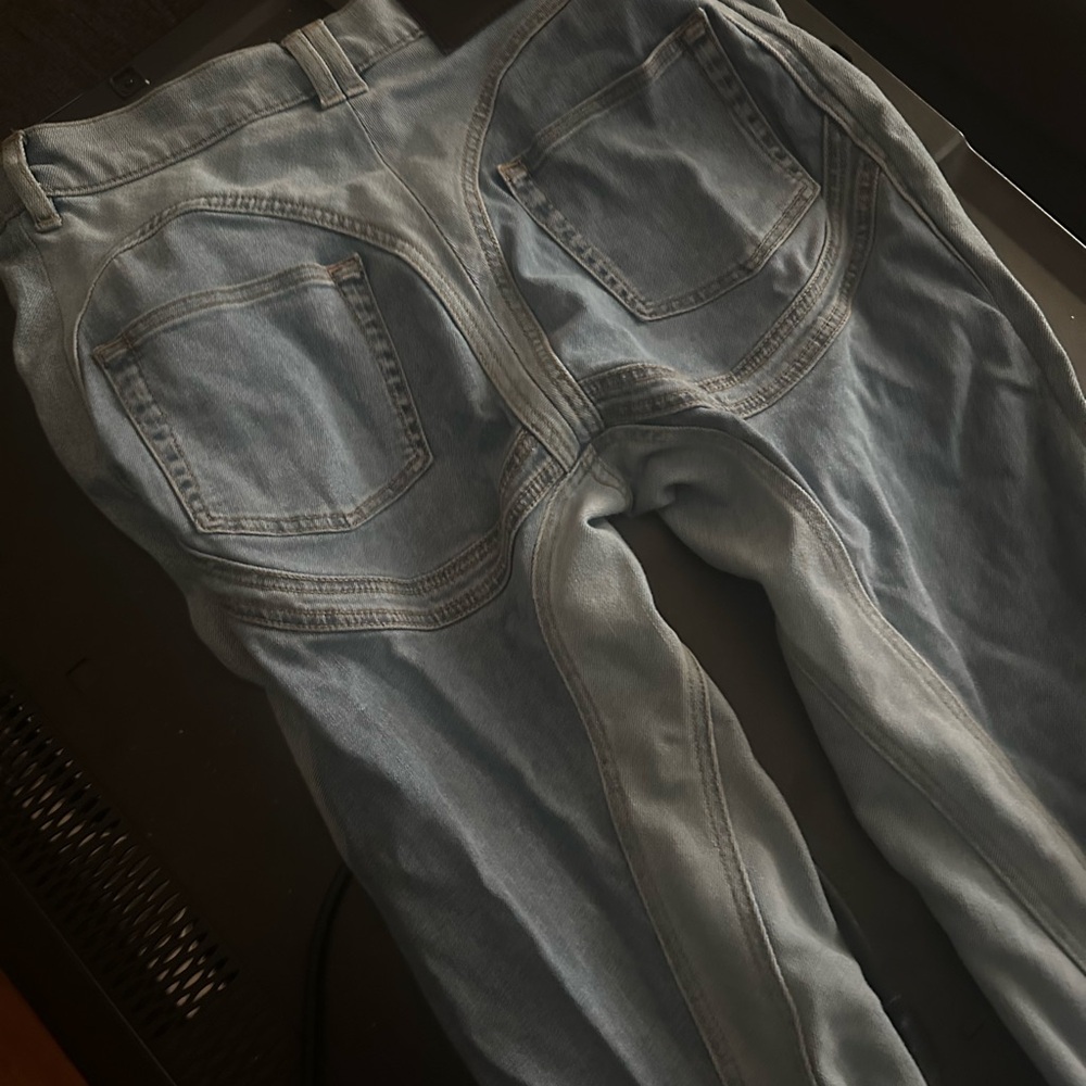 Mugler Light Blue Skinny Jeans for Men